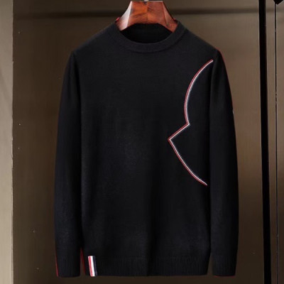 Moncler 2019 Mens Embroidery Logo Wool Turtle-neck Sweater - 몽클레어 남성 자수 로고 울 터틀넥 스웨터 MONST0096.Size(m - 3xl).컬러(블랙)