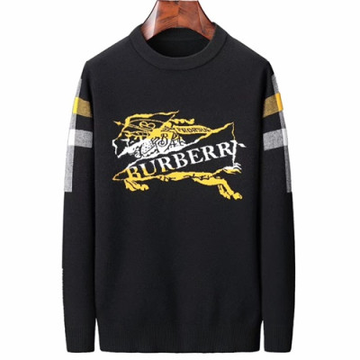 Burberry 2019 Mens Retro Logo Sweater - 버버리 2019 남성 레트로 로고 니트  BURST0242.Size(M - 3XL),블랙