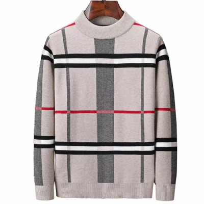 Burberry 2019 Mens Retro Logo Sweater - 버버리 2019 남성 레트로 로고 니트  BURST0243.Size(M - 3XL),블랙/그레이