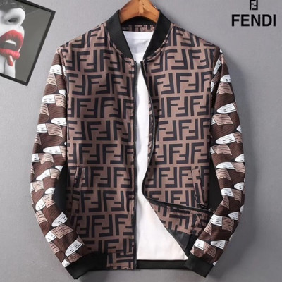 Fendi 2019 Mens Printing Cajual Cotton Suit Jacket - 펜디 남성 프린팅 캐쥬얼 코튼 슈트 자켓 FEN0036.Size(M -5XL).브라운
