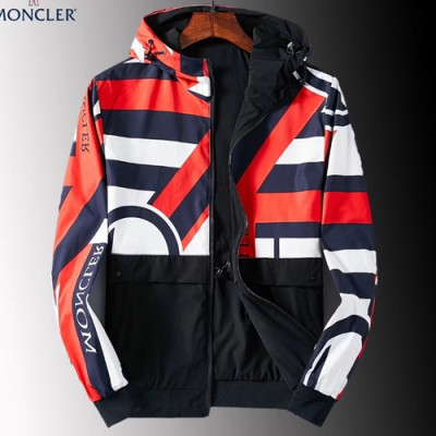 Moncler 2019 Mens Patch Logo Cajual Jacket - 몽클레어 2019 남성 패치 로고 캐쥬얼 자켓 MONJK0099,Size(m - 3xl),레드