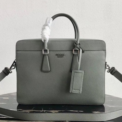 Prada 2019 Mens Business Bag,40CM - 프라다 2019 남성용 서류가방 2VE008-3,40CM,그레이