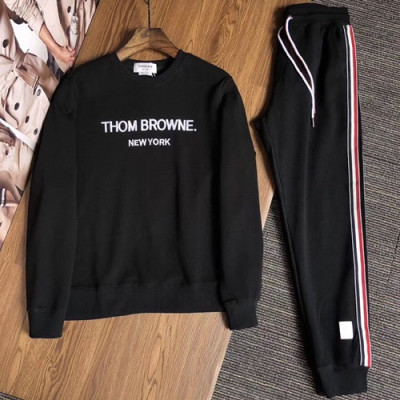 Thom browne 2019 Mens Casual Logo Training Set -톰브라운 남성 캐쥬얼 로고 트레이닝 세트  THOTP0077.Size(m-2xl).블랙