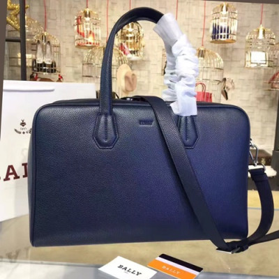 Bally 2019  Leather Tote Shoulder Bag,42cm  - 발리 2019  레더 남성용 토트 숄더 여행가방 BALB0112,42cm,네이비