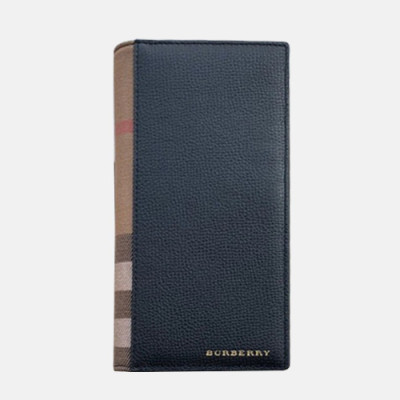 Burberry 2019 Leather Wallet - 버버리 남성용 레더 장지갑 BURW0081.Size(19CM).블랙