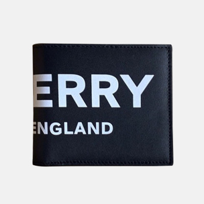 Burberry 2019 Leather Wallet - 버버리 남여공용 레더 반지갑 BURW0084.Size(11CM).블랙