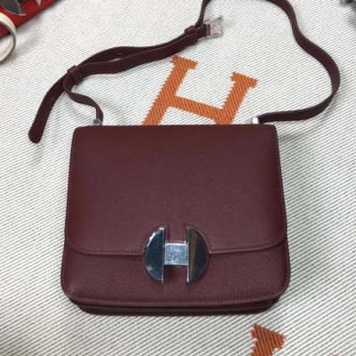 Hermes 2019 2002 Ever Color Leather Shoulder Bag ,20cm - 에르메스 2019 2002 에버컬러 레더 숄더백 HERB0761,20cm,다크와인