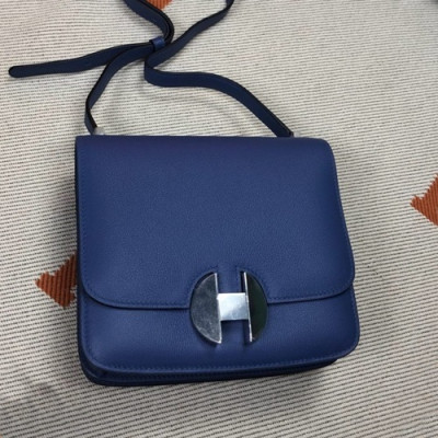 Hermes 2019 2002 Ever Color Leather Shoulder Bag ,20cm - 에르메스 2019 2002 에버컬러 레더 숄더백 HERB0763,20cm,다크블루