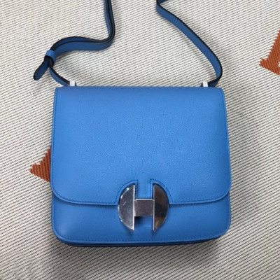 Hermes 2019 2002 Ever Color Leather Shoulder Bag ,20cm - 에르메스 2019 2002 에버컬러 레더 숄더백 HERB0765,20cm,블루