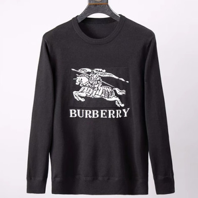 Burberry 2019 Mens Retro Logo Sweater - 버버리 2019 남성 레트로 로고 니트  BURST0262.Size(M - 4XL),블랙