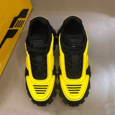 Prada 2019 Mens Leather Running Shoes  - 프라다 2019 남성용 레더 투톤 런닝 슈즈 PRAS0004.Size(240 - 270).옐로우