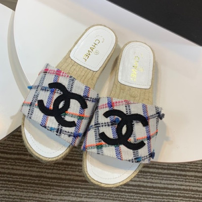 Chanel 2019 Ladies Slipper - 샤넬 2019 여성용 슬리퍼 CHAS0034.Size(225 - 250).화이트