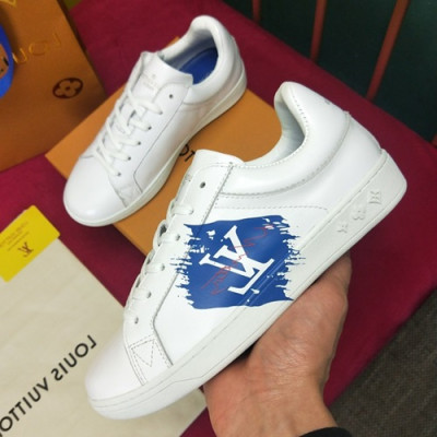 Louis Vuitton 2019 Mm / Wm Leather Sneakers - 루이비통 2019 남여공용 레더 스니커즈 LOUS0004.Size(225 - 270),화이트