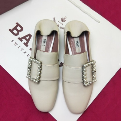 Bally 2019 Ladies Leather Loafer - 발리 2019 여성용 레더 로퍼, BALS0006.Size(225 - 245),화이트