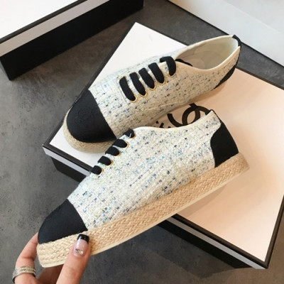 Chanel 2019 Ladies Tweed Sneakers - 샤넬 2019 여성용 트위드 스니커즈 CHAS0050.Size(225 - 250).화이트