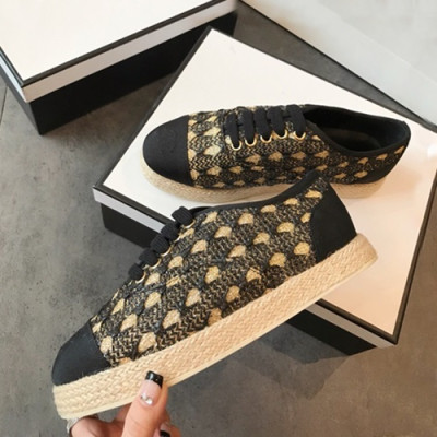 Chanel 2019 Ladies Sneakers - 샤넬 2019 여성용 스니커즈 CHAS0053.Size(225 - 250).블랙