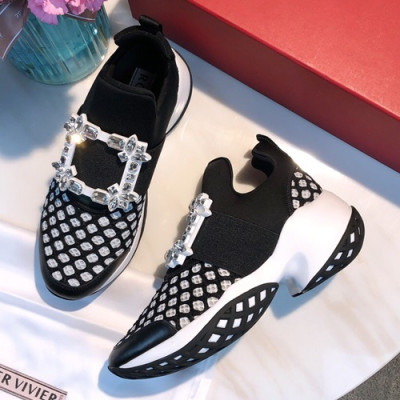 Roger Vivier 2019 Ladies Running Shoes - 로저비비에 2019 여성용 런닝 슈즈, RVS0009.Size(225 - 245).블랙