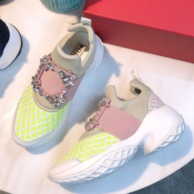 Roger Vivier 2019 Ladies Running Shoes - 로저비비에 2019 여성용 런닝 슈즈, RVS0010.Size(225 - 245).옐로우+핑크