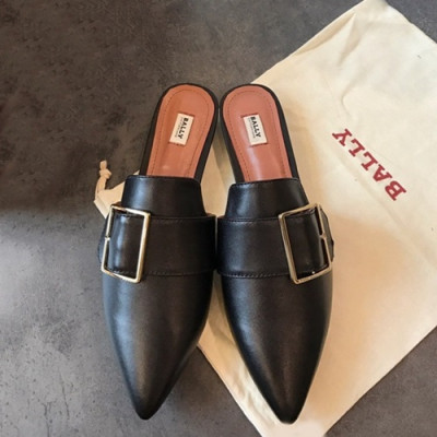 Bally 2019 Ladies Leather Bloafer Slipper - 발리 2019 여성용 레더 블로퍼 슬리퍼, BALS0007.Size(225 - 250),블랙