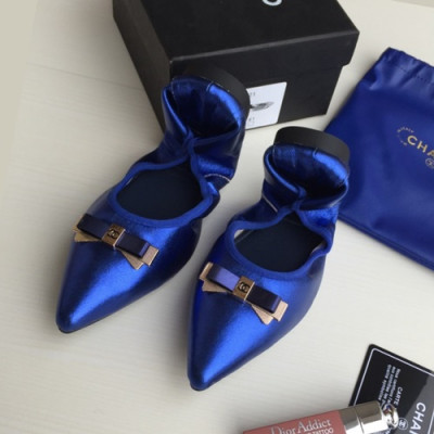 Chanel 2019 Ladies Ballet Flat Shoes - 샤넬 2019 여성용 발렛 플랫 슈즈 CHAS0073.Size(225 - 255).블루