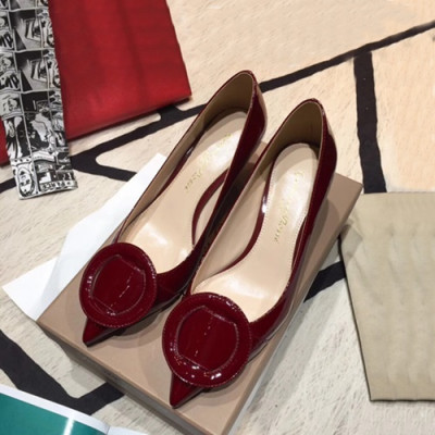 Gianvito Rossi 2019 Ladies Pumps Heel - 지안비토 로시 2019 여성용 레더 펌프스 힐 GRS0004.Size(225 - 245).레드