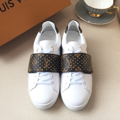 Louis Vuitton 2019 Ladies Leather Sneakers - 루이비통 2019 여성용 레더 스니커즈 LOUS0016.Size(225 - 250),화이트