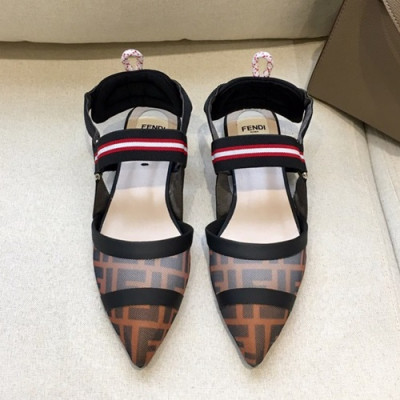 Fendi 2019 Vintage Ladies Sandal - 펜디 2019 빈티지 여성용 샌들 FENS0001,Size(225 -  250),브라운+블랙