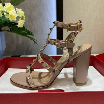 Valentino 2019 Ladies High Heel Sandal - 발렌티노 2019 여성용 하이 힐 샌들, VTS0003,Size(225 - 255),베이지핑크