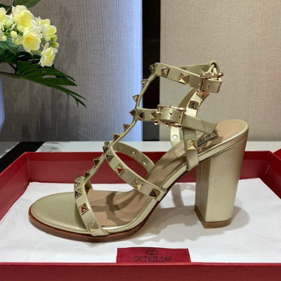 Valentino 2019 Ladies High Heel Sandal - 발렌티노 2019 여성용 하이 힐 샌들, VTS0005,Size(225 - 255),옐로우골드