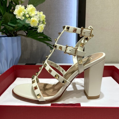 Valentino 2019 Ladies High Heel Sandal - 발렌티노 2019 여성용 하이 힐 샌들, VTS0006,Size(225 - 255),화이트