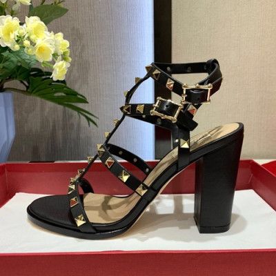 Valentino 2019 Ladies High Heel Sandal - 발렌티노 2019 여성용 하이 힐 샌들, VTS0007,Size(225 - 255),블랙