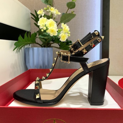 Valentino 2019 Ladies High Heel Sandal - 발렌티노 2019 여성용 하이 힐 샌들, VTS0020,Size(225 - 255),블랙