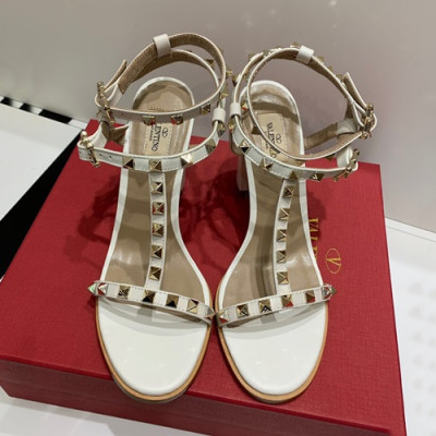 Valentino 2019 Ladies High Heel Sandal - 발렌티노 2019 여성용 하이 힐 샌들, VTS0021,Size(225 - 255),화이트