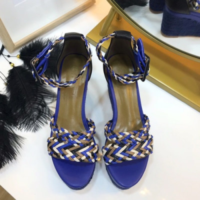 Hermes 2019 Ladies Wedge Sandal - 에르메스 2019 여성용 웨지 샌들 HERS0026,Size(225-245).블루