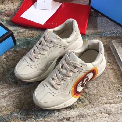 Gucci 2019 Mm/Wm Leather Running Shoes - 구찌 2019 남여공용 레더 런닝슈즈 GUCS0054.Size(225 - 265).아이보리