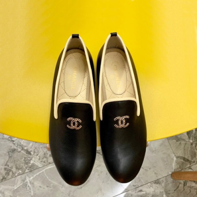 Chanel 2019 Ladies Leather Loafer - 샤넬 2019 여성용 레더 로퍼 CHAS0122.Size(225 - 250).블랙