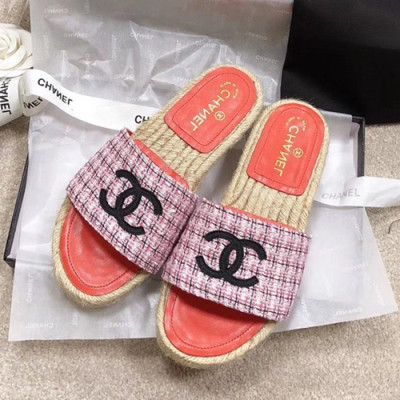 Chanel 2019 Ladies Slipper - 샤넬 2019 여성용 슬리퍼 CHAS0140.Size(225 - 250).화이트+핑크