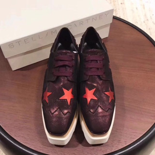 Stella McCartney 2019 Ladies Leather Platfrom Shoes - 스텔라매카트니 2019 여성용 레더 플랫폼 슈즈 STES0008,Size(225 - 245).다크와인
