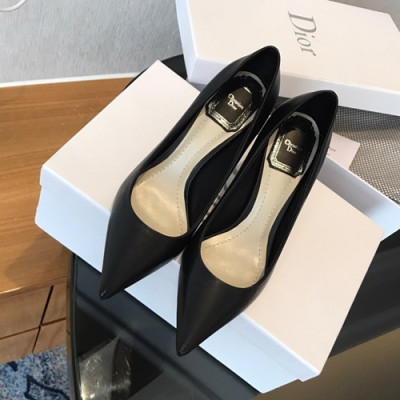 Dior 2019 Ladies Leather Pumps High Heel - 디올 2019 여성용 레더 펌프스 하이힐 DIOS0003,Size(225 - 245).블랙