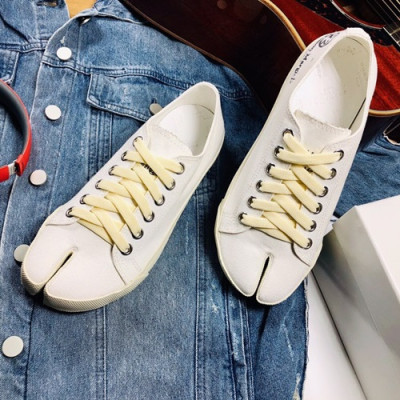 Maison Margiela 2019 Mm / Wm Canvas Sneakers - 메종 마르지엘라 2019 남여공용 캔버스 스니커즈, MMS0003.Size(225 - 270),화이트