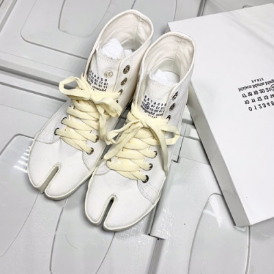 Maison Margiela 2019 Mm / Wm Canvas Sneakers - 메종 마르지엘라 2019 남여공용 캔버스 스니커즈, MMS0005.Size(225 - 270),화이트