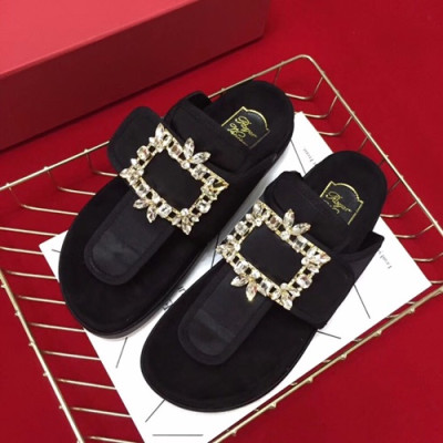 Roger Vivier 2019 Ladies Slipper - 로저비비에 2019 여성용 슬리퍼 RVS0042.Size(220 - 250).블랙