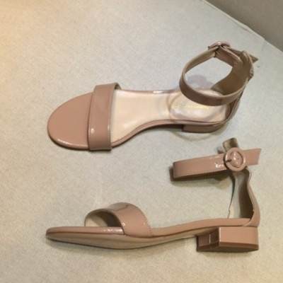 Gianvito Rossi 2019 Ladies Leather Sandal - 지안비토 로시 2019 여성용 레더 샌들 GRS0015.Size(225 - 245).누드