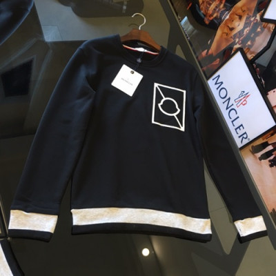 Mocler 2019 Mens Logo Cotton Hood Tee - 몽클레어 2019 남성 로고 코튼 후드티 MOCHT0136.Size(S-2XL),블랙