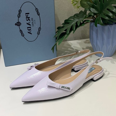 Prada 2019 Ladies Leather Slingback - 프라다 2019 여성용 레더 슬링백 PRAS0024.Size(225 - 245).화이트