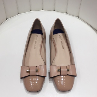 Stuart Weitzman 2019 Ladies Leather Flat Shoes - 슈트어트 와이츠먼 2019 여성용 레더 플랫슈즈 STUS0005.Size(225 - 245).누드핑크