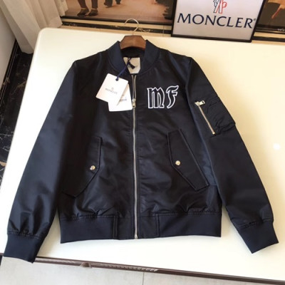 Moncler 2019 Mens Patch Logo Cajual Jacket - 몽클레어 2019 남성 패치 로고 캐쥬얼 자켓 MONJK0138,Size(m - 3xl),블랙