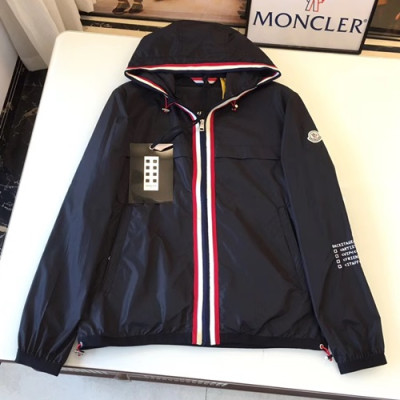 Moncler 2019 Mens Patch Logo Cajual Jacket - 몽클레어 2019 남성 패치 로고 캐쥬얼 자켓 MONJK0150,Size(m - 2xl),블랙
