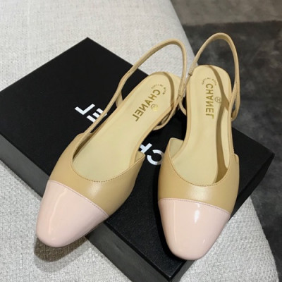 Chanel 2019 Ladies Leather Sling Back - 샤넬 2019 여성용 레더 슬링백 CHAS0193.Size(225 - 245).베이지