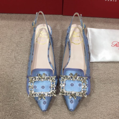 Roger Vivier 2019 Ladies Slingback - 로저비비에 2019 여성용 슬링백 RVS0045.Size(225 - 245).블루